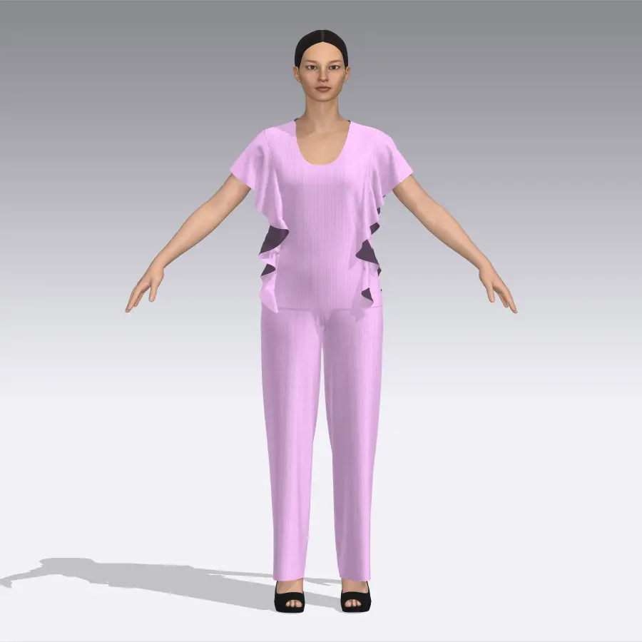 43 WOMEN TOP SHOULDER FORWARD V SHAPE FLARE WITHOUT SLV.webp